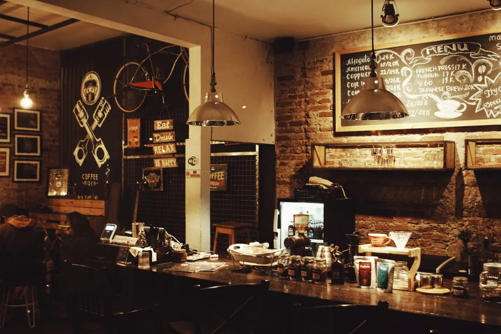 Küche eines Restaurants während des Services